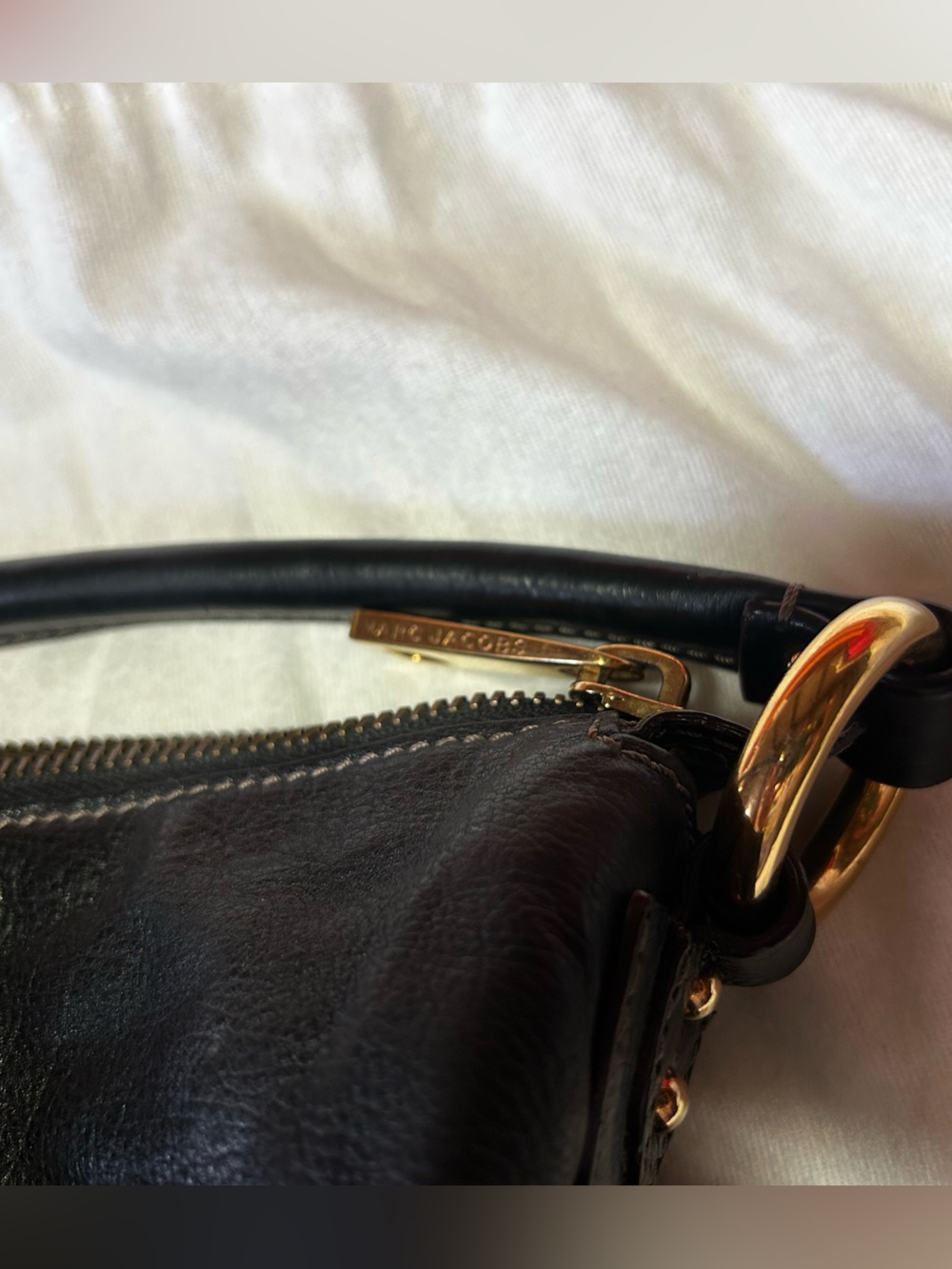 Marc Jacobs Multi-pocket Black Leather Bag small size Gilmore Girls - Picture 5 of 9